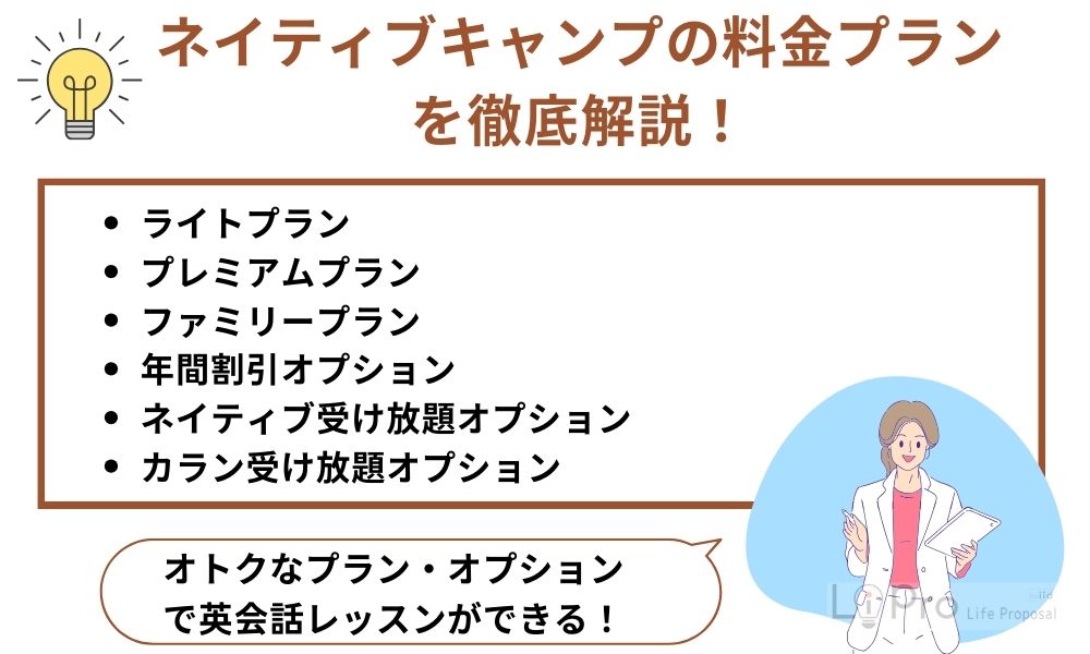 ネイティブキャンプの料金プラン